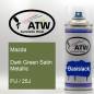Preview: Mazda, Dark Green Satin Metallic, FU / 25J: 400ml Sprühdose, von ATW Autoteile West.